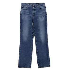 AG Adriano Goldschmied Alexxis Jeans Womens 32R Blue High Rise Straight Denim